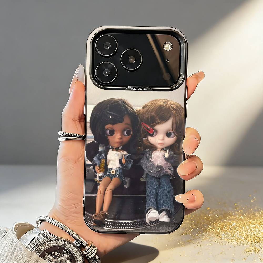 Cute D-Doll B-BlytheS Phone Case For iPhone17,16,15,14,13,12,11,Pro,MAX White Matte Shockproof Cover