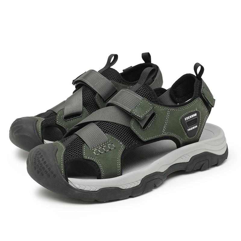 

Модные повседневные мужские летние сандалии Удобный стиль с мягкой подошвой Повседневная деловая офисная пляжная дышащая обувь для ходьбы 38-46 Горячие продажи 46 зелёный