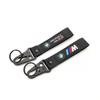 Fashion Car keychain Key Fobs Nylon Embroidery Keyring Key Chain For BMW M 1 2 3 4 5 7 Series X1 X3 X4 X5 X6 X7 F10 F30 E46 E60 ulbn07