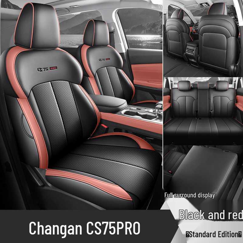 Changan CS75 PRO Seat Covers: Fully Enclosed, All-Season, Perforated Leather Car Seat Cushions for 26 Models.
