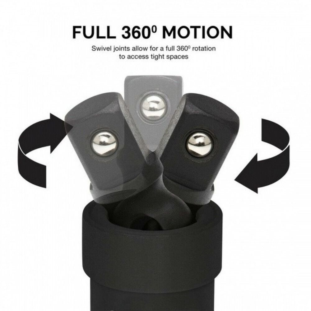 Adjustable Universal Socket Adapter Knuckle Joint Automobile  Repair Tools Impact Universal Joint
