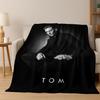 3D Tom Hiddleston Art Actor Star Flannel Blanket,Cozy Soft Throw Blanket for Home Bedroom Bed Sofa Picnic Office Cover Kids Gift