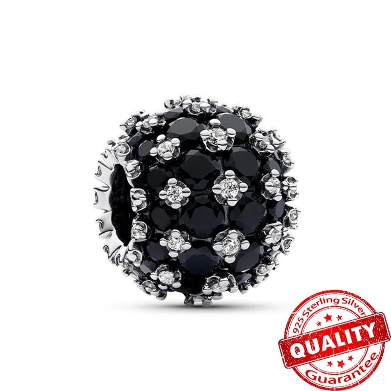 925 Sterling Silver Charm Sparkling Star Moon & Sun Pendant Fit Original Bracelets DIY Women Necklace Jewelry Gift