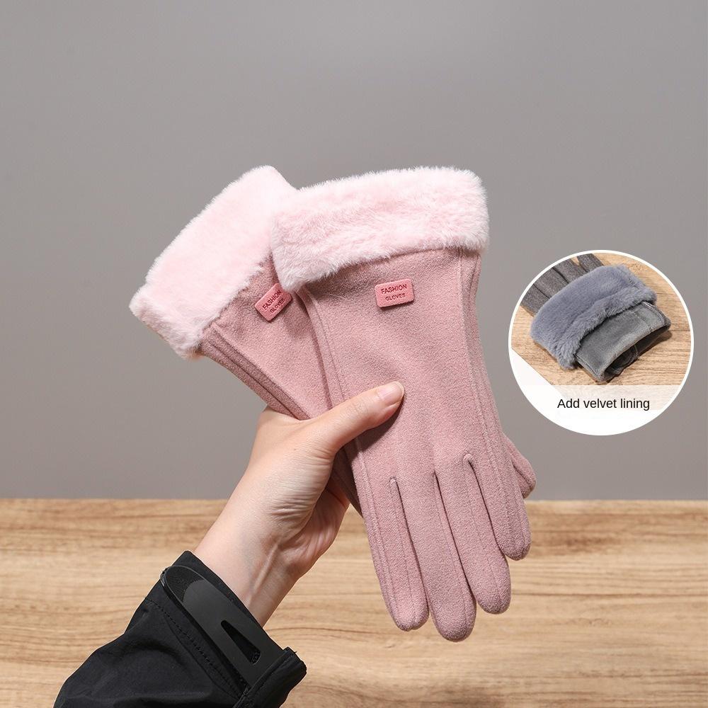 Warme Touchscreen-Handschuhe Touchscreen-Fäustlinge 2024 Winterhandschuhe Radfahren Fahren