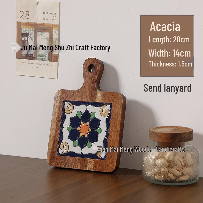 Massivholz Hitzebeständiger Esstischuntersetzer & Untersetzer