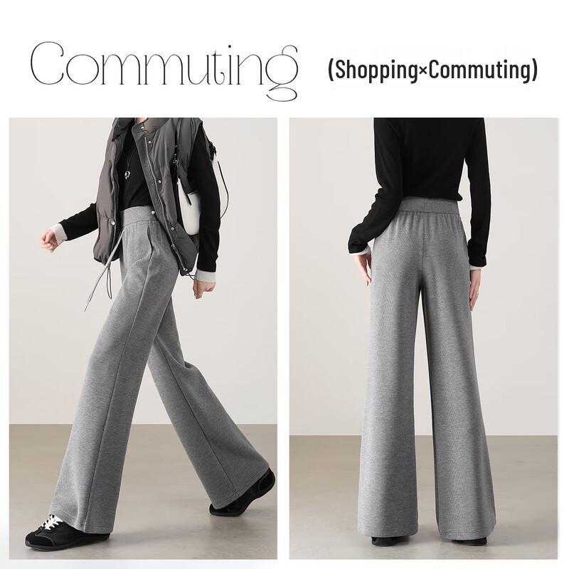 Dámské přiléhavé kalhoty s širokými nohavicemi a rozšířeným střihem pro volný čas