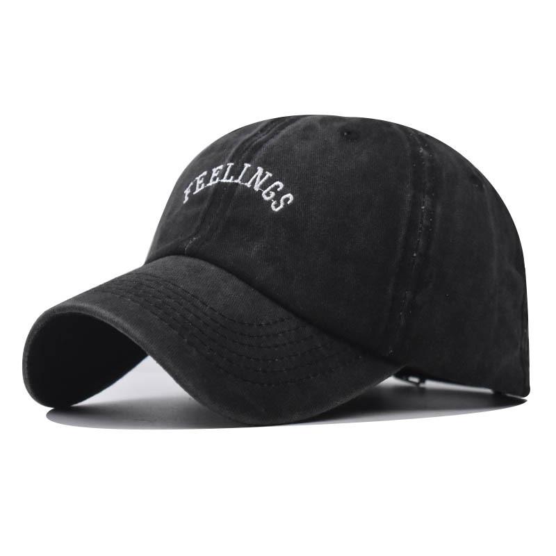 New small letter cotton embroidered baseball cap washed old cap classic baseball cap
