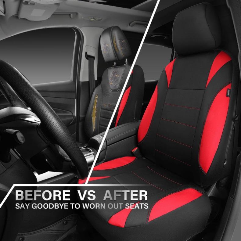 New Car Cushion Case Cover Front Car Seat Cover Car Accessories Universal PU Car Seat Cover Artificial Leather CushionFull Car Seat Cover