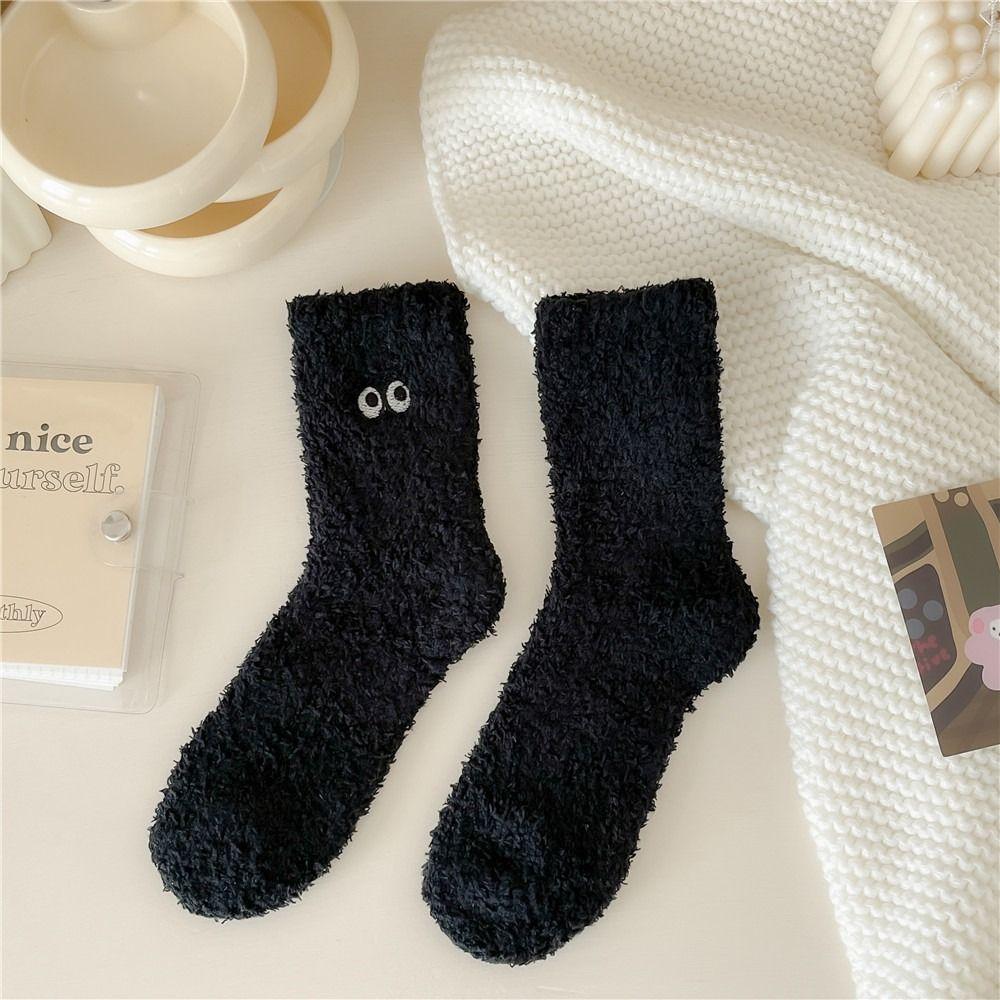Winter Socks Ins Middle Tube Socks Harajuku Floor Socks Creative Plush Socks  Home