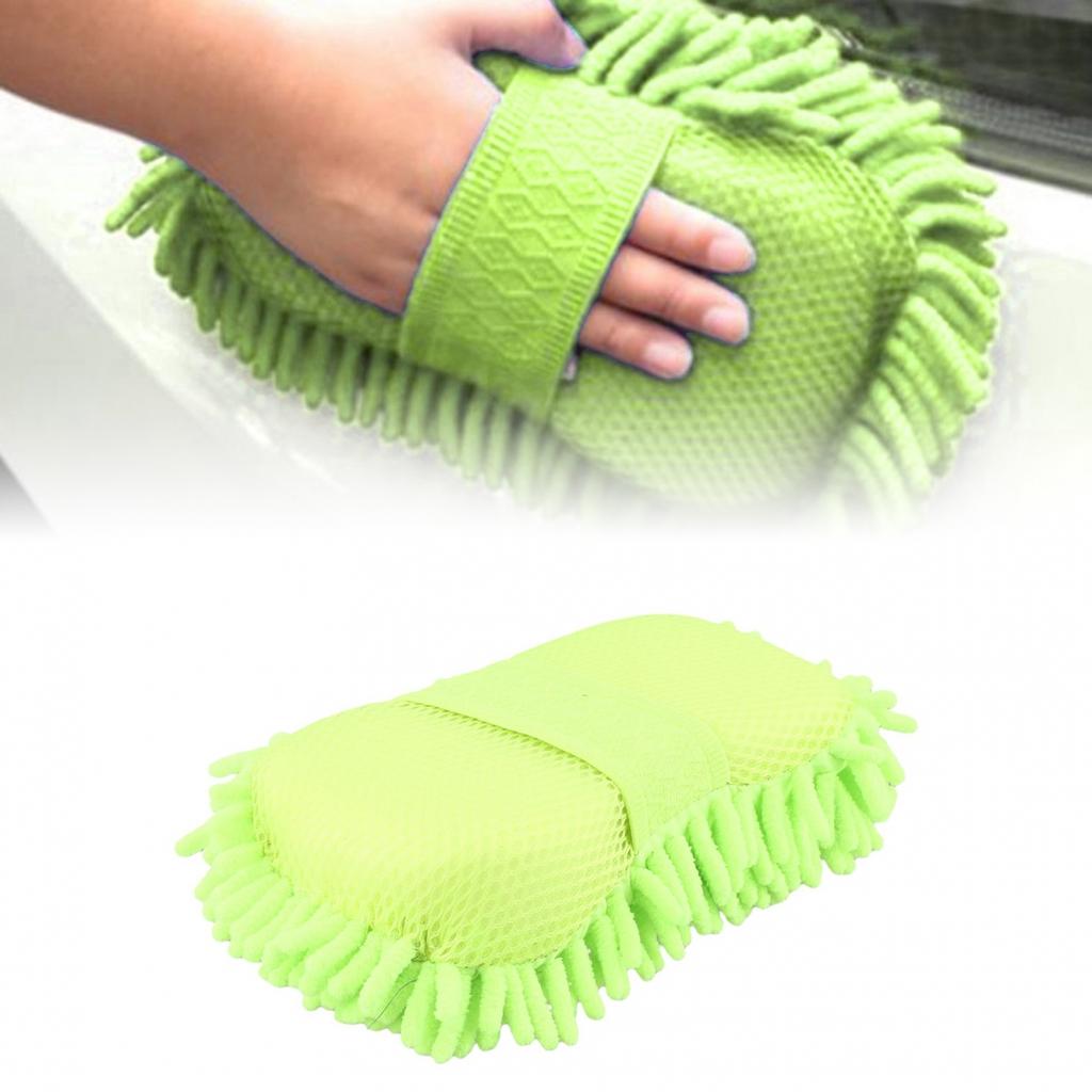 Autopflege Schwamm Blau Chenille Reinigungswerkzeug Mikrofaser