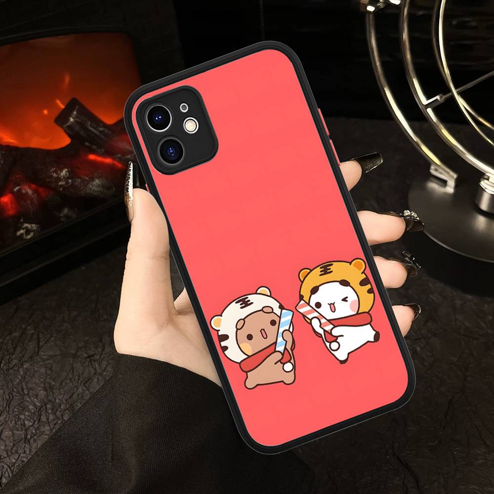 BUBU DUDU Cartoon For IPhone 16 15 14 Plus 13 12 11 Pro Max X XS MAX Translucent Matte Shockproof Cover