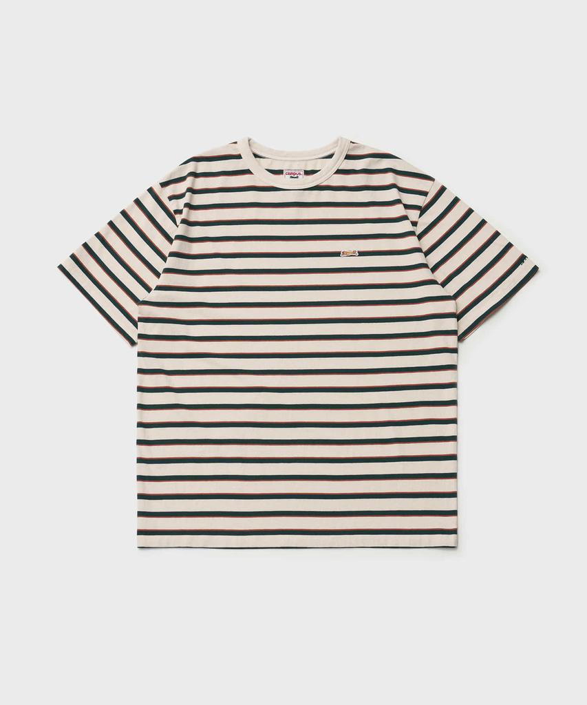 LE TIGRE Multi Stripe Half T-Shirt (Ecru)