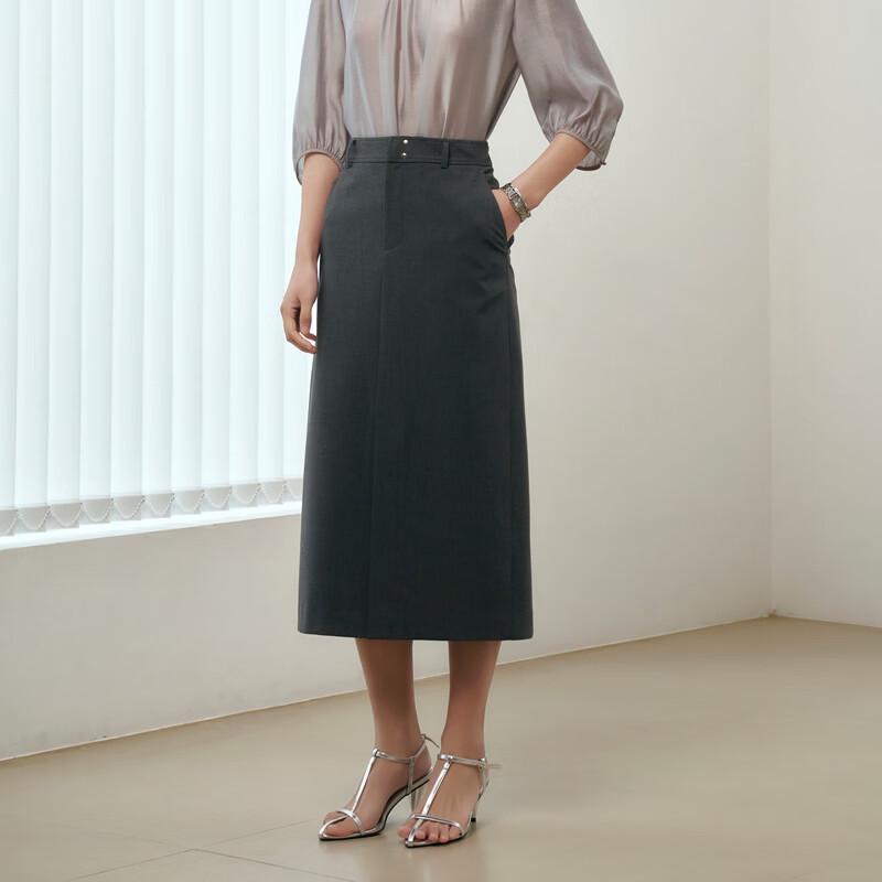 Sancai 2026 Summer High-Waist Straight Long Skirt