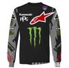 Grensoverschrijdend explosief ademend vochtafvoerend downhill pak off-road motorfiets motorpak lange mouwen mountainbike t-shirt