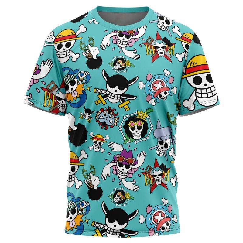 Animation 1 Piece 3D Print Summer Men's Children's Casual O Neck T-shirt Man High Quality Outdoor Sportswear Male Tops Tee
