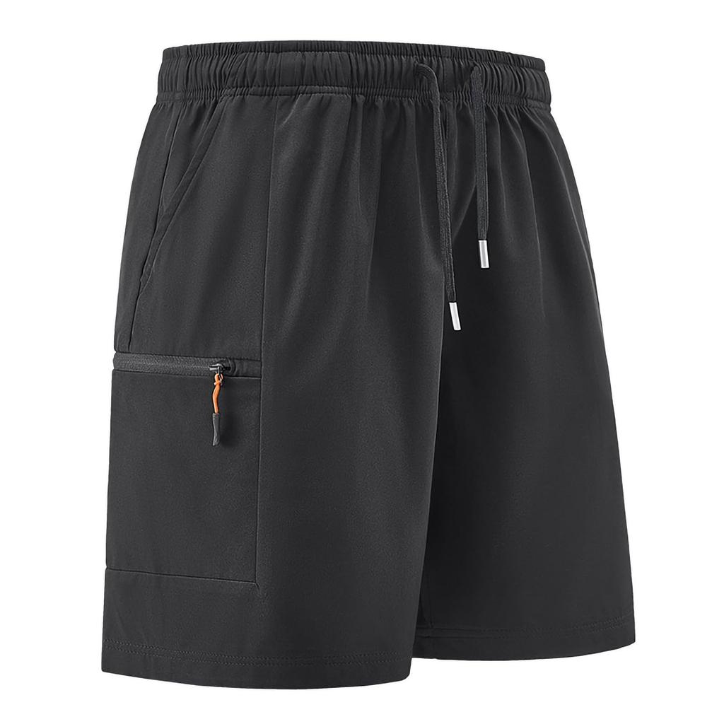 Men's Quick-Dry Casual Cargo Multi-Pocket Beach Shorts, Outdoor Vacation 5-Inch Shorts