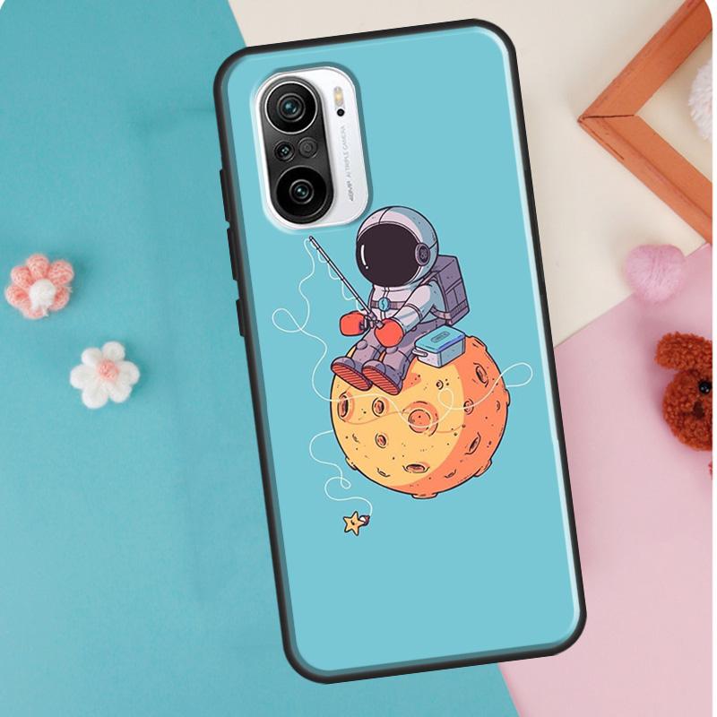 Raumästhetische Spaceman Astronaut Hülle für Xiaomi Mi 11T 12 Pro 12X Mi 11 Lite Ultra Cover für POCO X3 Pro X4 GT M3 M4 F3
