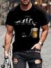 Fun Beer Mug Print 100 Cotton Cool Men Woment Tshirt Summer Autumn Daily Outdoor Sports Party Casual Loose Street Shortsleeve