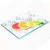 Kitchen Multifunctional Decorative Glass Board Citrus Fruits 80x52 Cm