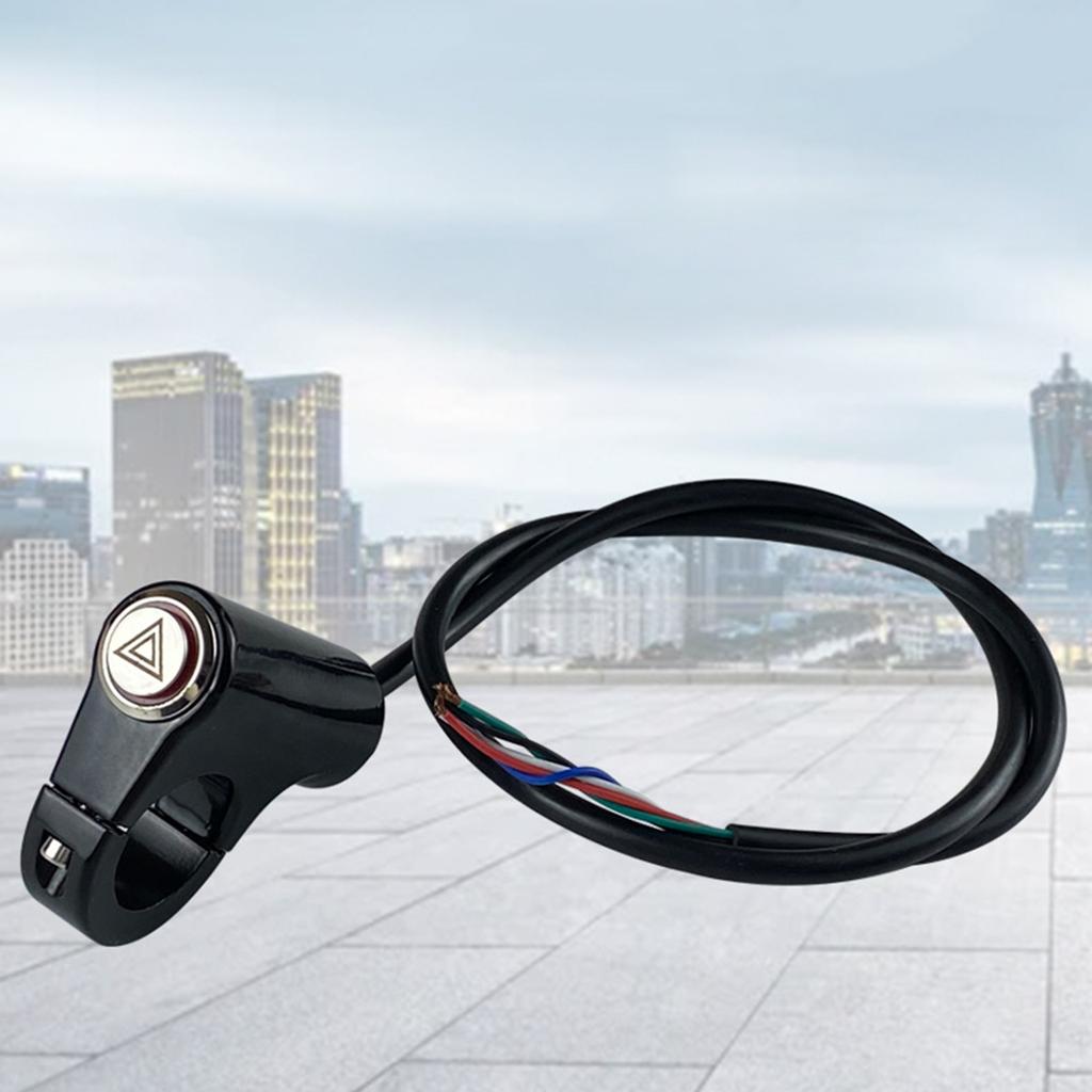 Motorcycle Switch Hazard Light Switch Button Electric Dual Flash Warning Emergency Lamp Signal Flasher Motor Accessories