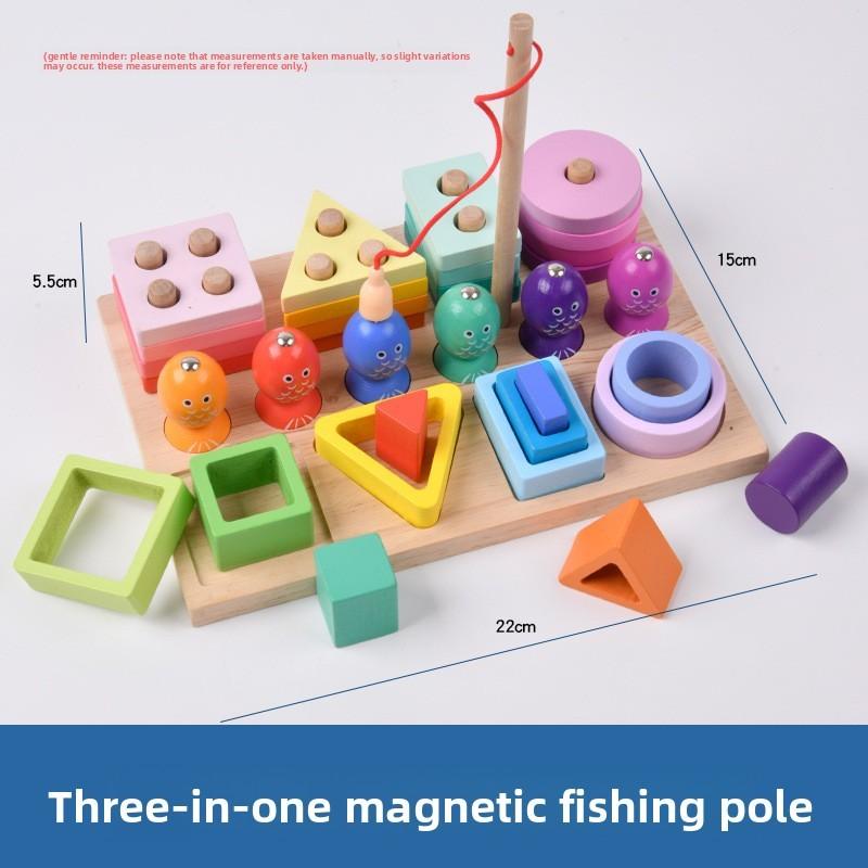 Fishing Magnetic Montessori Set For Preschool Cognitive Skills Matching Shape