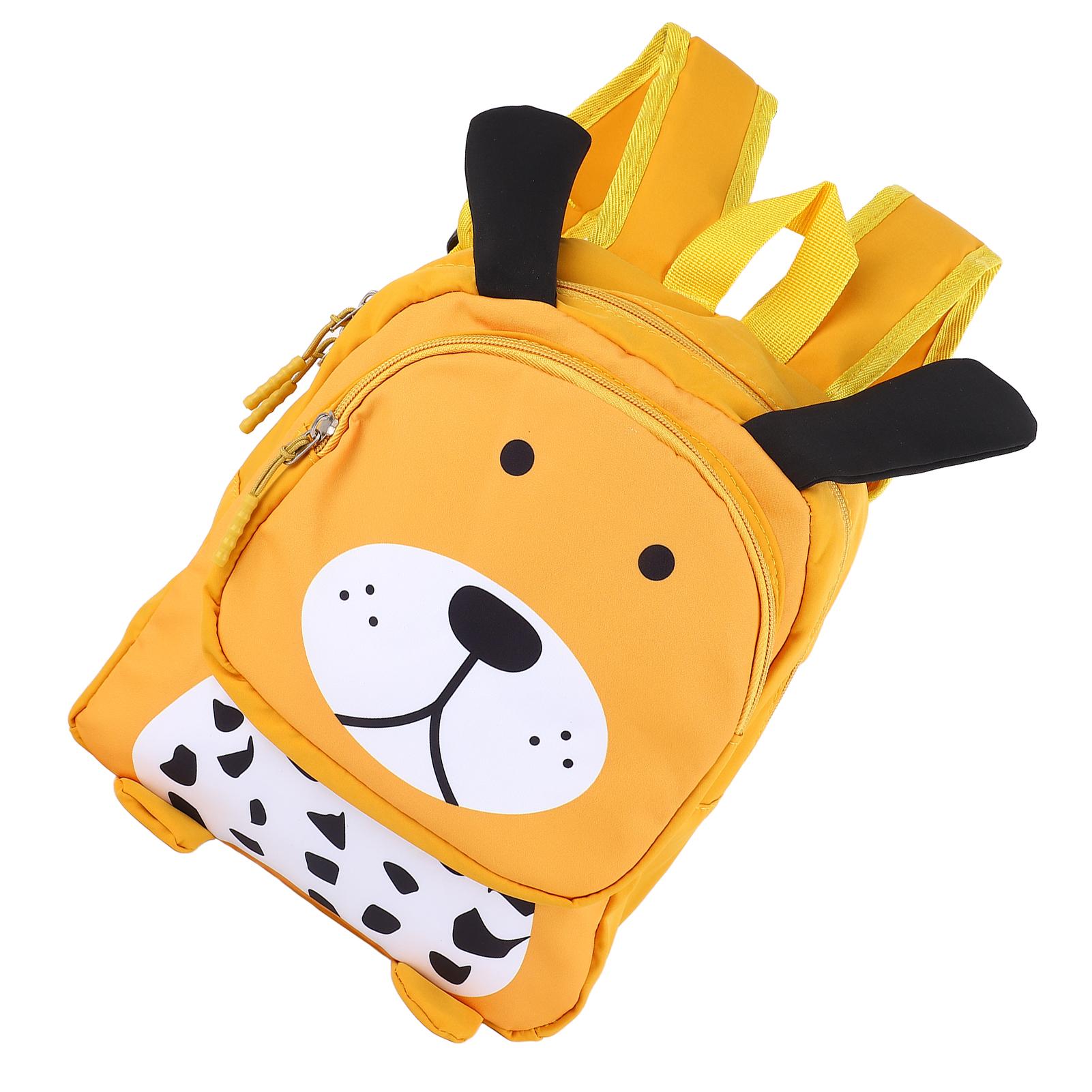 Kids Double Strap Shoulder Bag Purse Cute Dog Shape Spine   Toddler Backpack