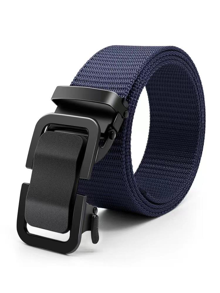 Toothless Nylon Canvas Belt Outdoor Simple Casual All-Match Men's Leather Belt Youth Belt