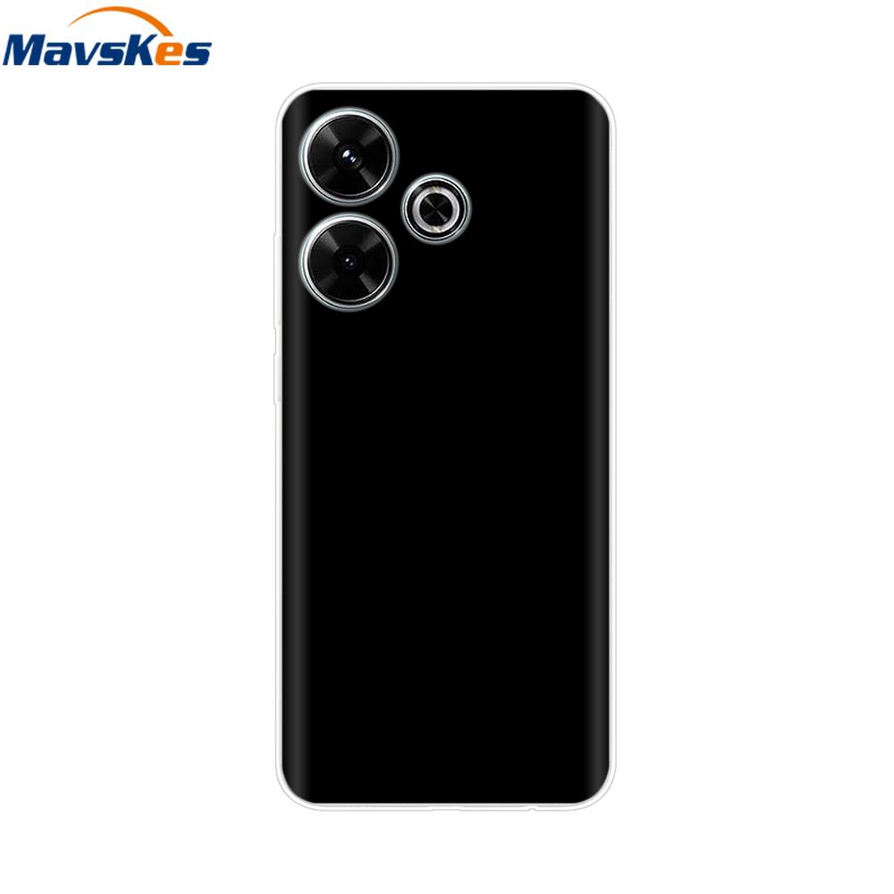 

For Xiaomi Poco M6 4G Case Luxury Phone Cover Shockproof Bumper Protective Shell Clear Transparent Casing For Poco M6 Pro Cases Poco M6 Pro 4G