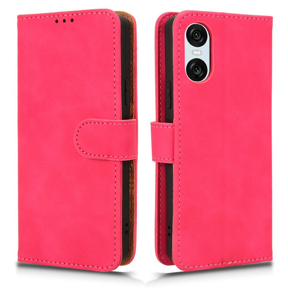 For Sony Xperia 10 VI Wallet Case PU Leather Stand Phone Cover Skin-Touch Feeling