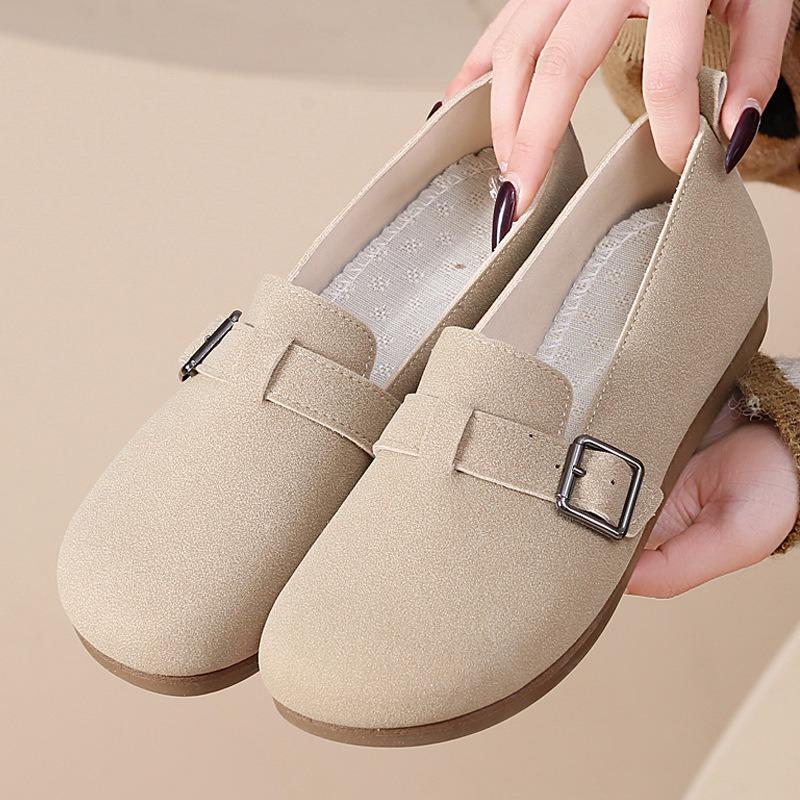 

Retro women s new spring and summer versatile one-pedal lazy flat-soled soft-soled mother single shoes 41