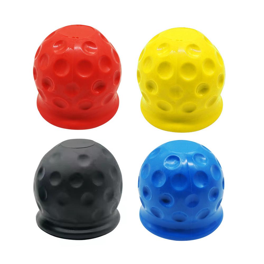 Universal Tow Bar Ball Cover Hood 50mm Hitch Trailer PVC Ball Joint Rubber Protective Caps Hook Trailers Towing Ball Protection