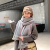 Autumn and Winter High-end Scarf Sweet Simple Shawl Warm Thickened Scarf Women