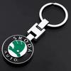 Für Skoda Octavia Kodiaq Fabia Superb Yeti Enyaq Rapid Kamiq Karoq Derivati Vrs Auto Emblem Schlüsselanhänger Styling Schlüsselring Zubehör kybf34