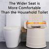 Portable Anti-Slip Toilet Seat Mobile Bedside Seat Toilet Bowl Elderly Pregnant Women Indoor Commode Patient Senior