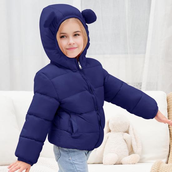 Toddler Winter Coats Hooded Infants Fleece Jacket Thickened Jacket for Baby Girls