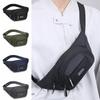 Wear-resistant Mobile Waist Bag Large Capacity Sports Walking Bag Zipper Men Chest Bag  Motorcycle