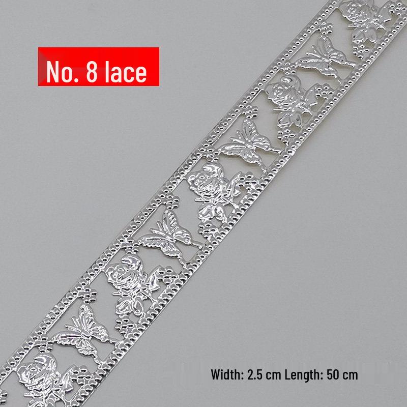 Decorative Wrought Iron Lace Strips In Gold & Silver for Photo Frames