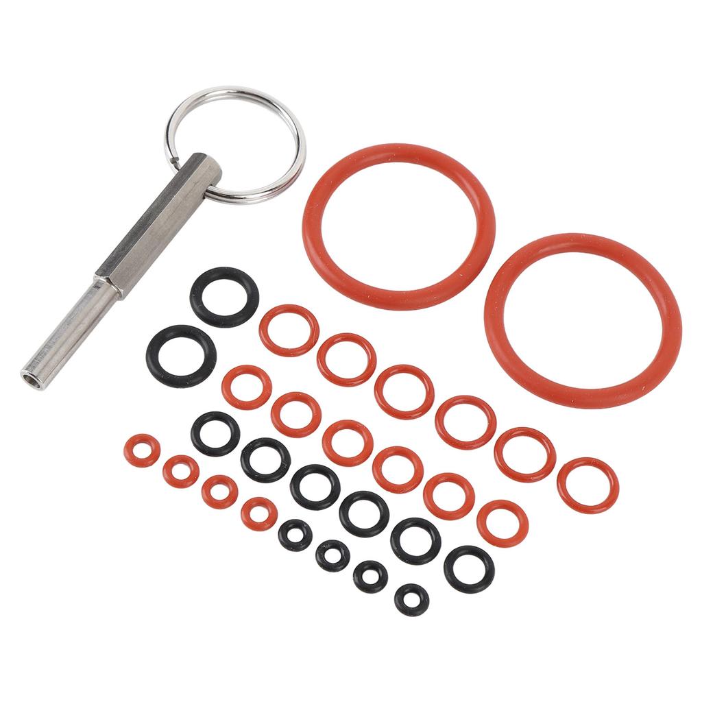 30pcs Coffee Machine Silicone O Rings with Coffee Machine Repair Tool Key Silicone O Ring Repair