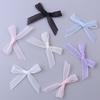20pcs 3X4.2cm Satin Ribbon Bows Colorful Mini Organza Lace Bow For DIY Crafts Wedding Party Clothing Gift Decoration Accessories