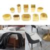 1 Piece Zinc Alloy Chair Leg Cover Gold Furniture Leg Protector Cabinet Feet Taper Ferrules Bed Wardrobe Table Sofa Foot Cup Pad