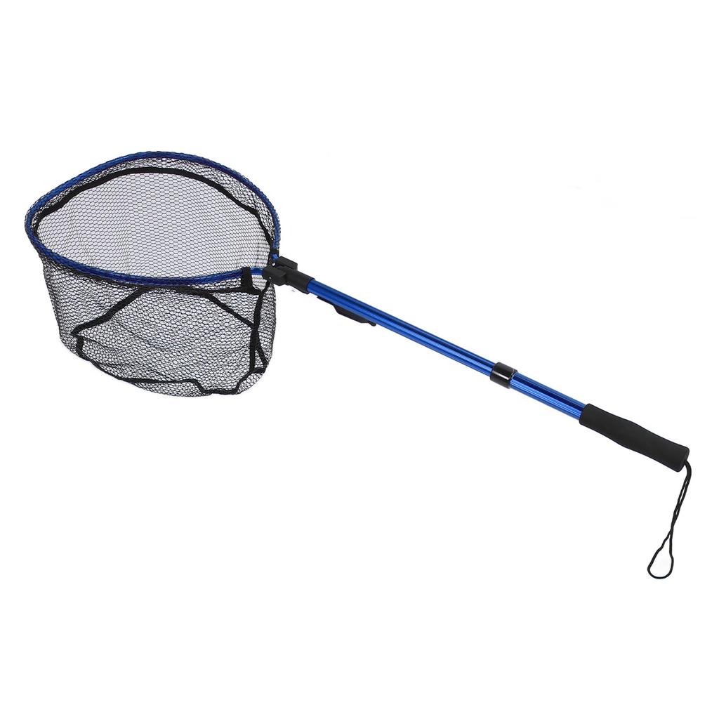 Floating Fishing Net Aluminum Alloy Rubber Foldable Extendable Portable Fish Landing Net for Easy Transportation and