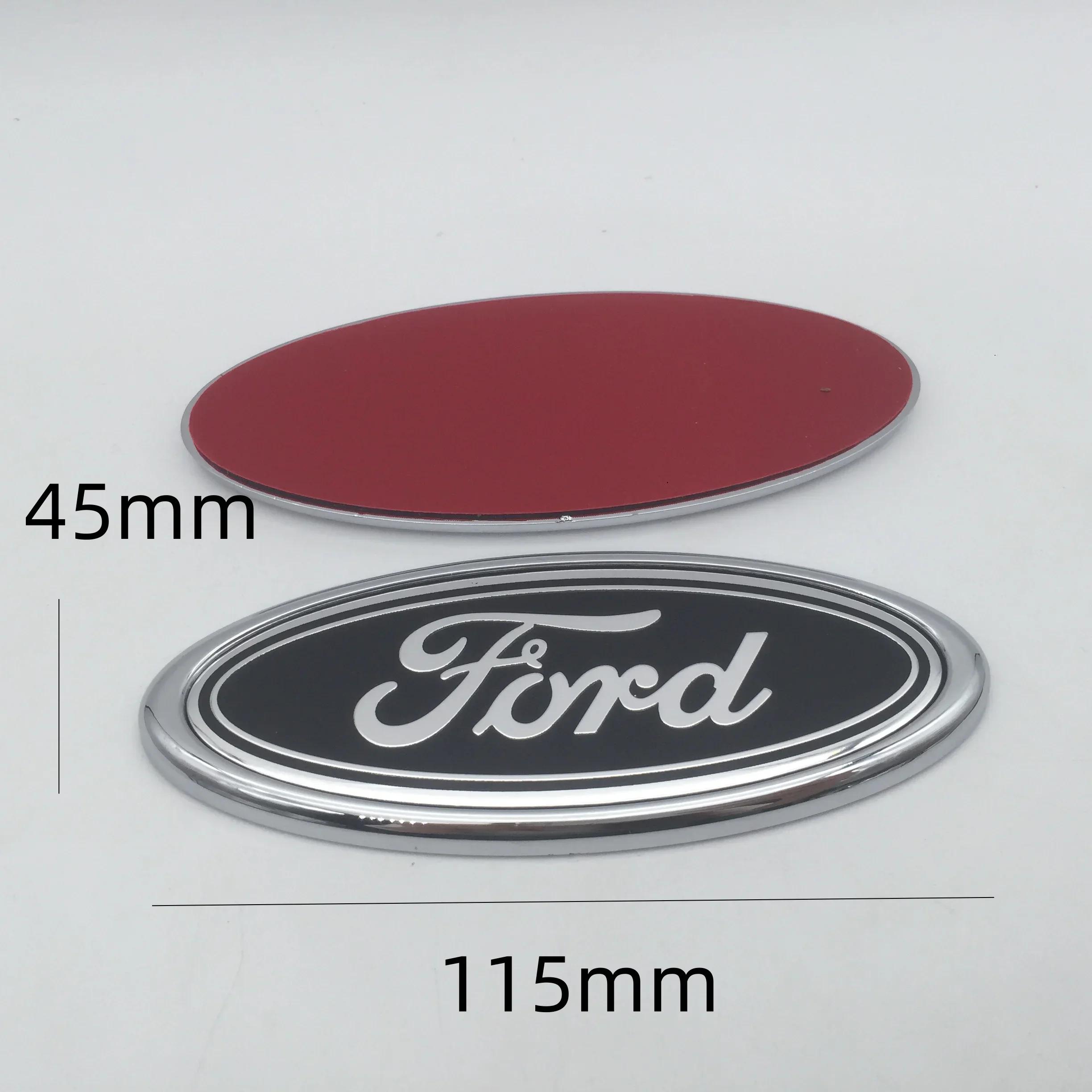 

New 2026 Car Sticker For Ford 10pcs 3D for blue black 115mm 150mm Car Front Head Hood Bonnet Emblem Rear Tail Bumper Trunk Stick