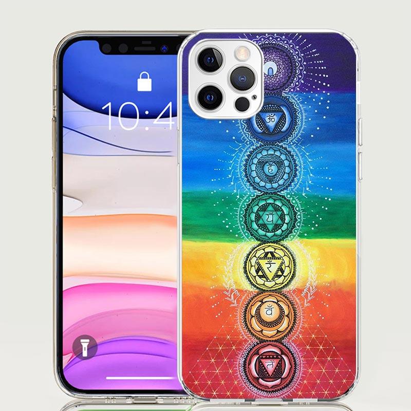 Yoga Chakra Spiritual Energy Universe Phone Case For iPhone 17 Air 16 15 Plus 11 14 Pro Max 13 Mini 12 7 8 + SE Pattern Art Cust