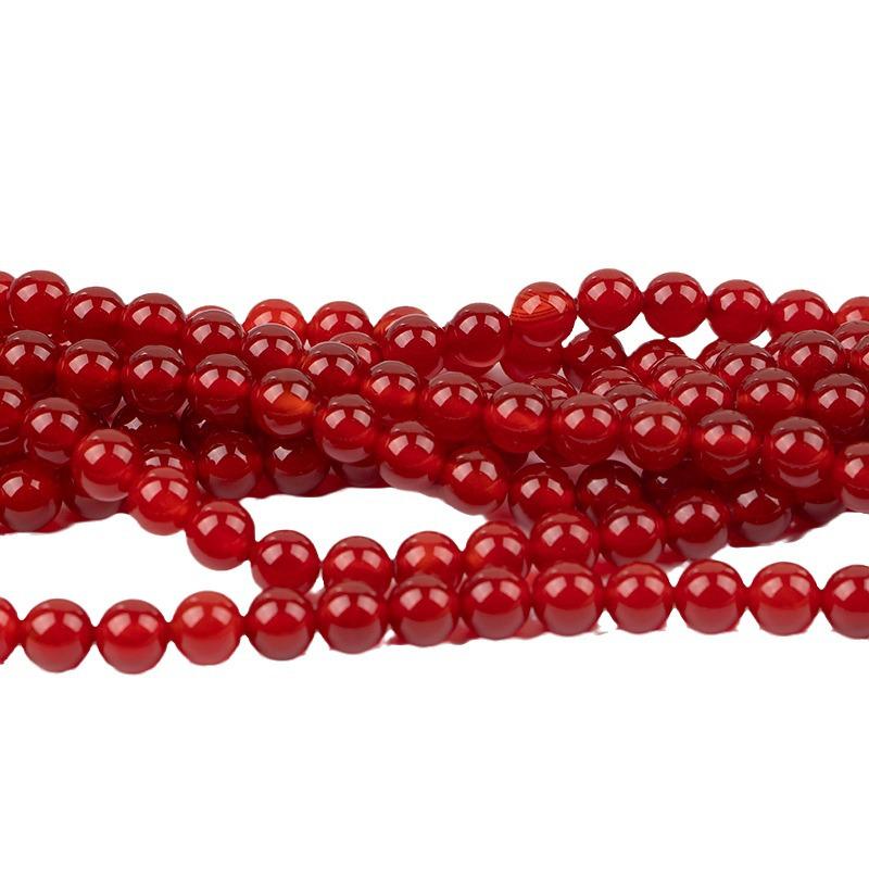 AA Grade Natural Red Agate Round Beads for Handmade Beaded Jewelry