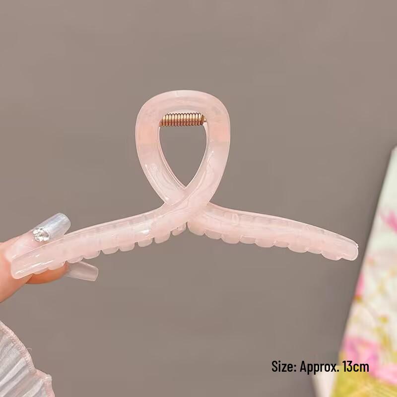 Черная перьевая заколка-бант  Облако пузырей  для женщин - Большая заколка-акула для затылка