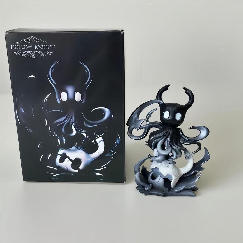 High-quality ghost Hollow Knight Shadows Knight Bumblebee Anime Game 2D Model Figure Ornament Color Box dragon ballz figurine