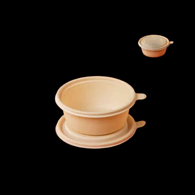 Eco-Friendly Biodegradable Corn Starch Round Food Container