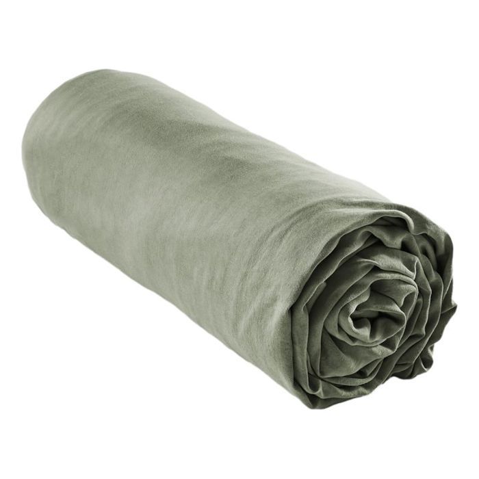 Drap housse "Lysandre" toutes dimensions "Lyocel" L'effet Papillon - Lysandre Thym - 140 x 200 cm bonnet de 30 cm