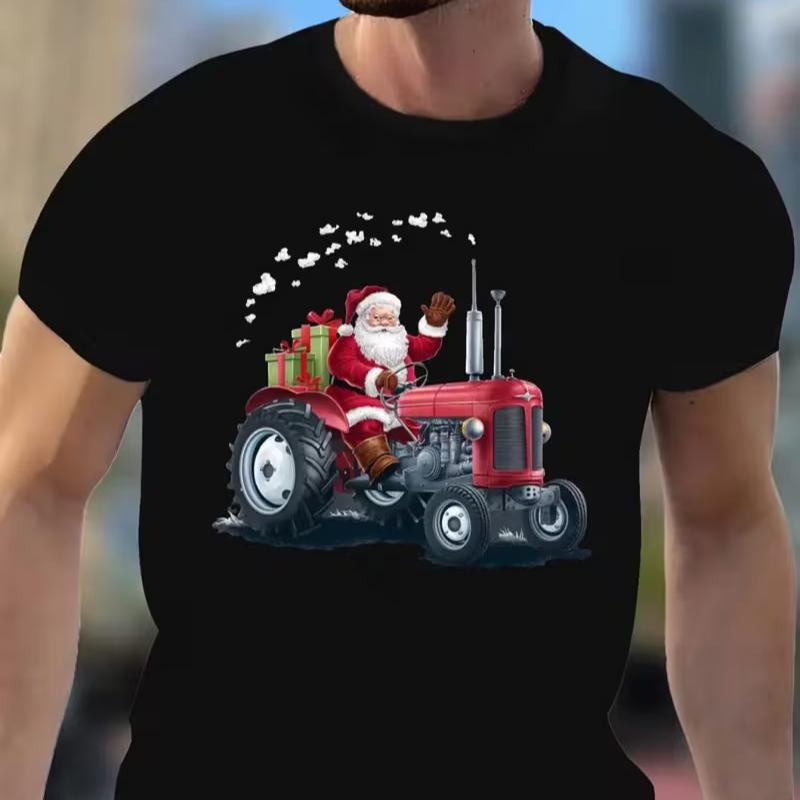 

Subtle Christmas Pattern Men s T-Shirt - Low-Key Holiday Basic XXL белый