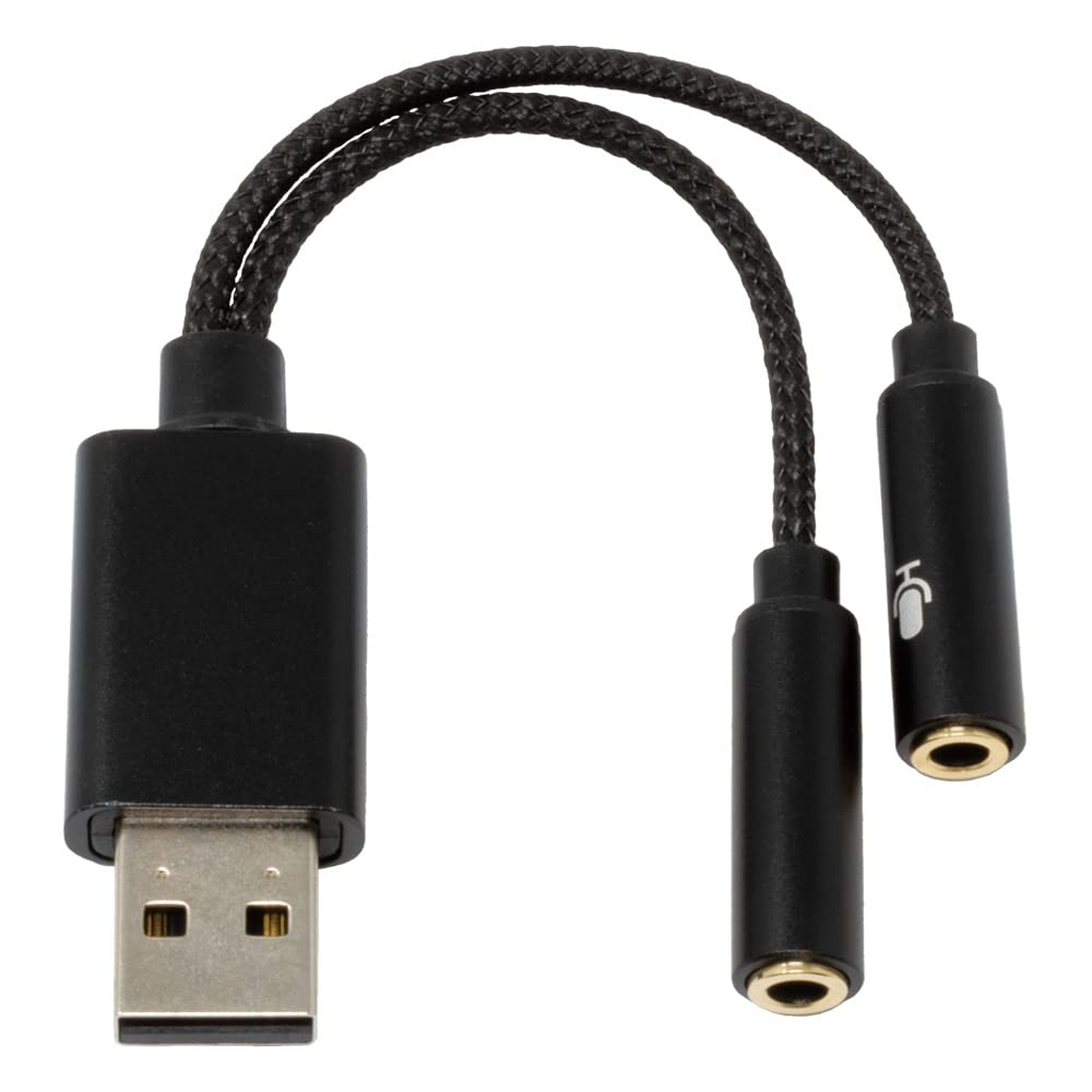 

INEX USB audio conversion cable for headphones microphone + ADV-128